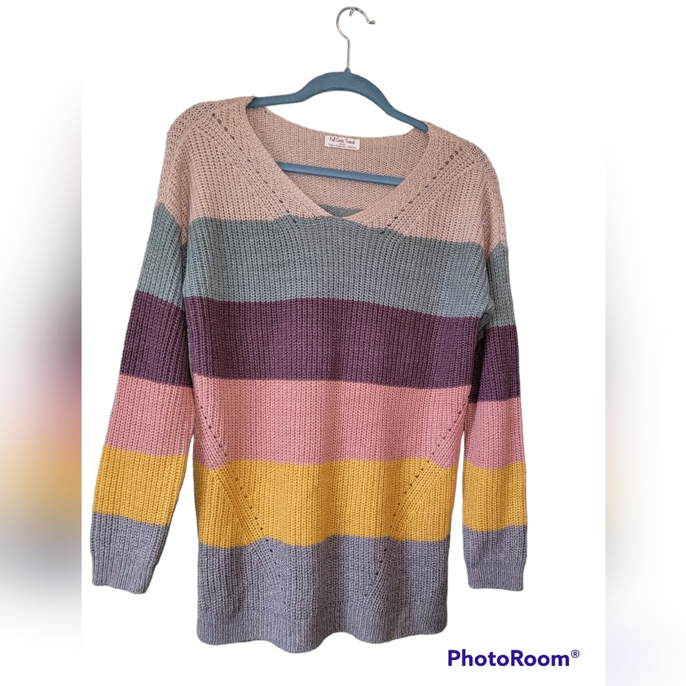 Full Circle Trends Striped Sweater